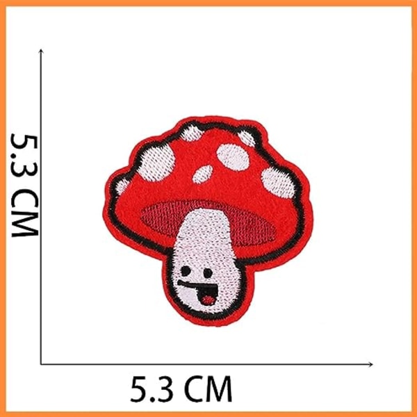 20 stk. Cartoon Svampe Broderi Patch Svampe Grant Broderi Mærke Tøj Patch Mærkat Express Broderi Badge