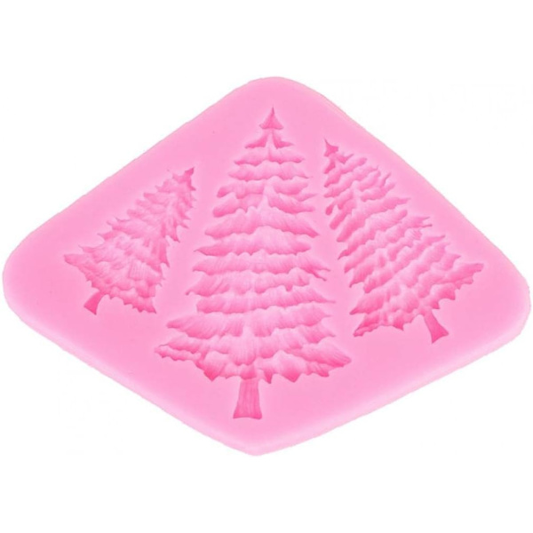 1 stk juletre silikonform fondant kakedekorasjon sjokoladeform