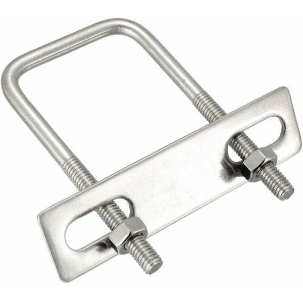 Neliö U-pultit 1-5/8 \"(40mm) Sisäleveys 304 Ruostumaton teräs M8 2kpl runkomuttereilla 2kpl