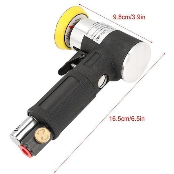 Mini luft orbital slibemaskine, mini orbital slibemaskine luft slibemaskine lille pneumatisk orbital slibemaskine (1/2/3in sæt)