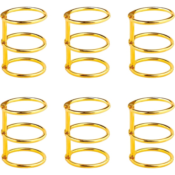 Bok Ringer 3-Rings Ringer Metall Bladpermer Metall Ringperm for