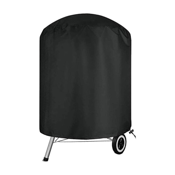Rundt utendørs grilltrekk, BBQ Beskyttelsestrekk BBQ Anti-UV/Anti-Vann, 210d Oxford, Ø70 x 70 cm, trekket passer for de fleste griller
