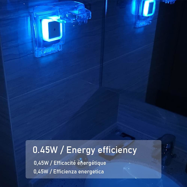 [Sæt med 3] LED-nattelys på stikkontakt, elektrisk stikkontakt nattelys til børn, nattelys med lyssensor, væg nattelys soveværelse nattelys, til
