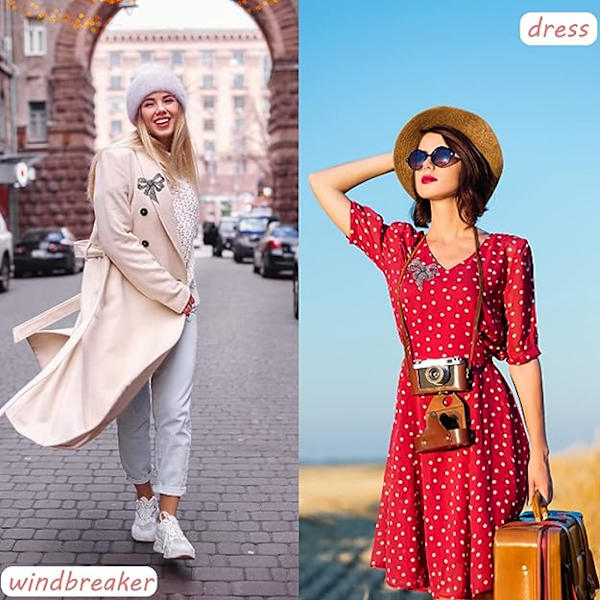 Sprießen Vintage Naisten Rintaneula, Musta Rintaneula Rusetti Rintaneula Pinni, Muotikorut, Vaatteiden Lisävarusteet, Elegantti Tyyli Lahjaksi Naiselle