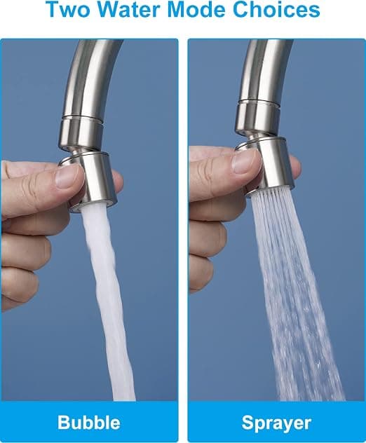 Køkkenvaskbelufter 2 tilstande Vandsparende adapterfilter med (FM22)