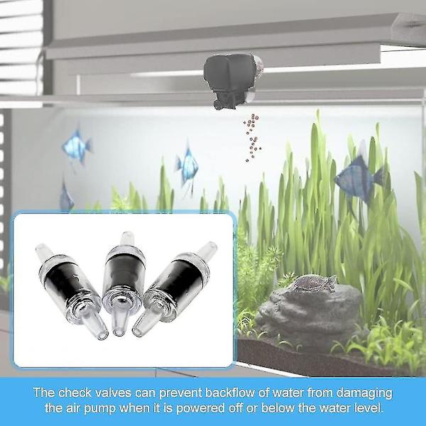 Akvarie Luftpumpe Tilbageventiler, Envejs Tilbageventil Til Akvarium, Akvarie Envejs Tilbageventil, Tilbageventil Til Akvarium, Sort, 20 Stykker