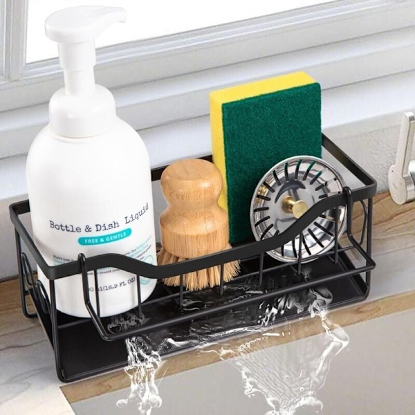 Oppvaskkum Sponge Holder, Kjøkkenvask Organizer, Vask Sponge Holder, Kjøkkenvask Sponge Oppbevaring, Vask Organizer, Svamphvile, Svamp Holder, Flekk