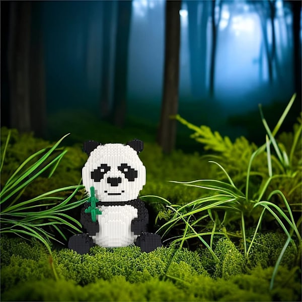 Larcele Panda Mikro Byggeklodser Dyr Mini Byggelegetøj Klodser, 3689 Stykker