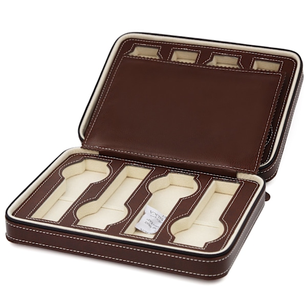 För klockor Watch Box Förvaringslåda för 8 klockor Display/Case/Förvaringslåda (Brun färg)