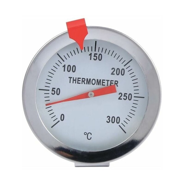 Køkkentermometer, 30 cm langt køkkenprobe-termometer i rustfrit stål med clips til grillmad, kød, hjemmebryg, vinkedel