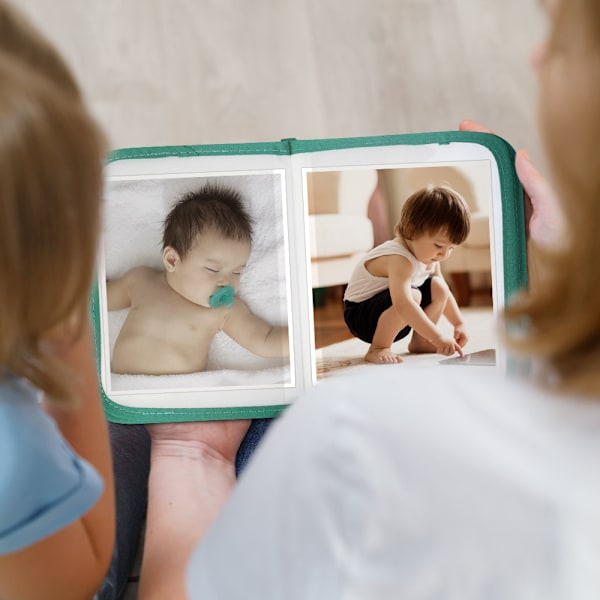 Baby fotoalbum Baby fotobog Legetøj Baby stof fotoalbum (1 pakke)