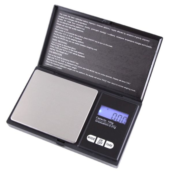 Digital Kitchen Scale Portable Pocket Scale 200g X 0.01g Mini Jewelry Scale with LCD Display Batteries Included