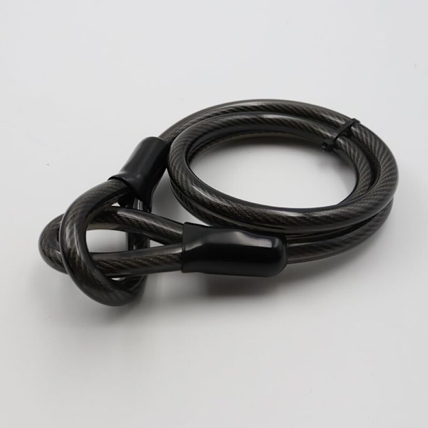 1,2 m kestävä lukitusvaijeri, jossa kaksinkertainen PVC-pinnoite, paksuus 12 mm, riippulukolle, levyjarrulukoille