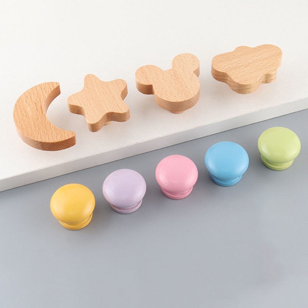 Sourcing Map Maison Skap Skuff 27mmx24mm Trehåndtak Håndtering Rød Mørk Håndtak Brun For Kommodeskuff 15 stk 15 stk