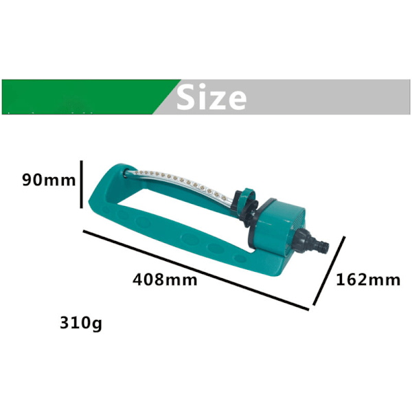 (Plast sprinkler 15 huller inklusive en 9x15x43cm) Automatisk Automatisk Havefirkant