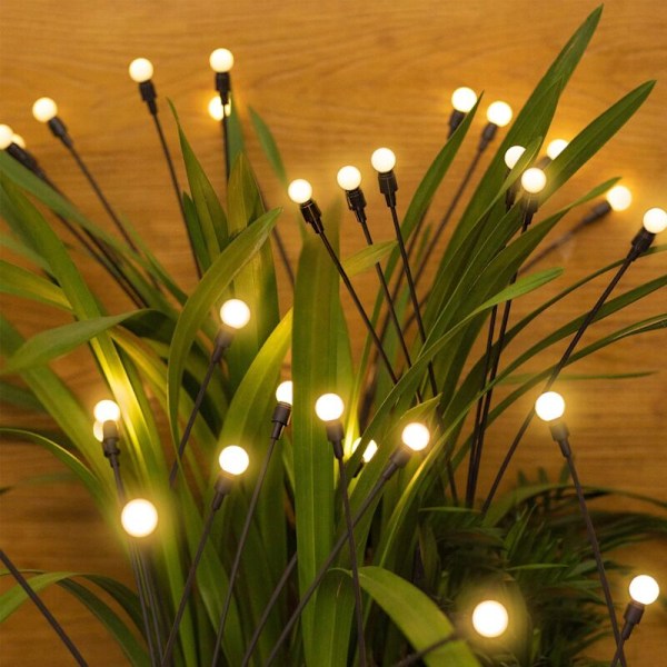Solcellelamper Udendørs, 2 Stk. Solcelle Firefly Udendørs Have, Solcellelamper Udendørs Have