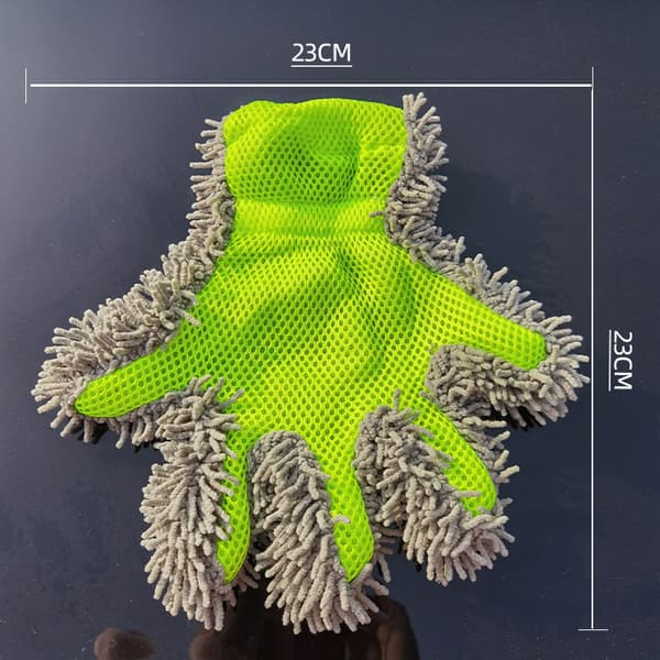 Mikrofiber Chenille Bilvask Støvhandske og Handskesæt