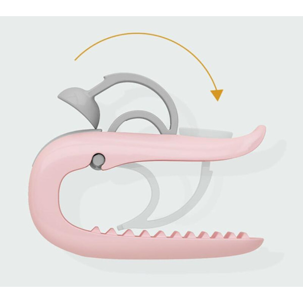 Dynetrekkholdersett med 6 sikkerhetsnålfri dynetrekkholder med anti-dråpe spenne (rosa)