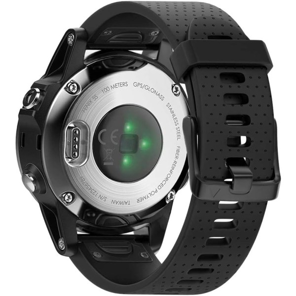 Rem för Garmin Garmin Fenix7S/fenix 6S pro Watch (svart galvaniserat svart spänne)