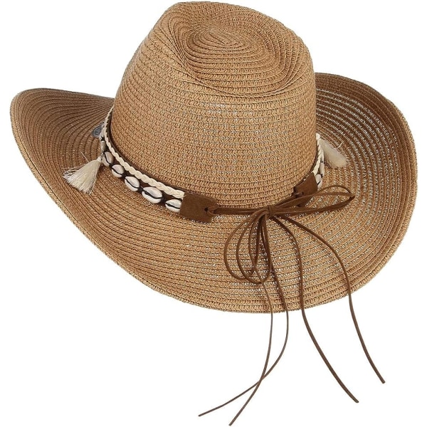 Dame Halm Cowboyhatt Visor Strandhatt