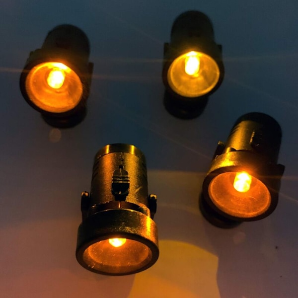 Trådløs LED-projektor, flerfarvet figurmodel, lysfigur lampe, dukkefigur, anime/gluching model, modelsæt, fritidstilbehør (gul