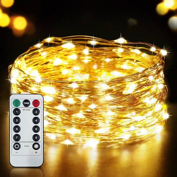 Valosarja, SLAMOS 15M 150 LED Valosarja LED USB Jouluvalot IP65 Vedenpitävä Valosarja 8 Tilan Sisä-/Ulkokoristelu