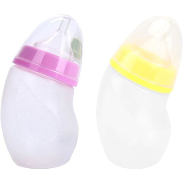 2 Pcs Pet Feeding Bottle Feeding Bottle 180M Arc Shape Kitten Puppy Small Animals Feed Nipple Bottle Nipple Water Milk Feeder for Baby Small C