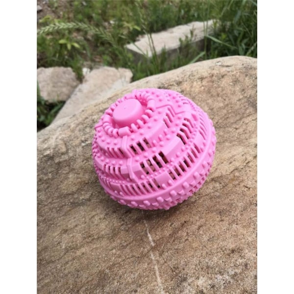 Vaskerom Ball Vaskerom Ball Naturlig Miljøvennlig Gjenbrukbar Anti-hår Vaskerom Ball for Vaskemaskin（Rosa）