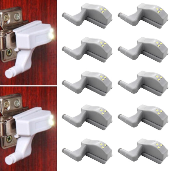 1/10 kpl Led-saranatunnistinvalo Kaappivalaistus Kaappi Yölamppu