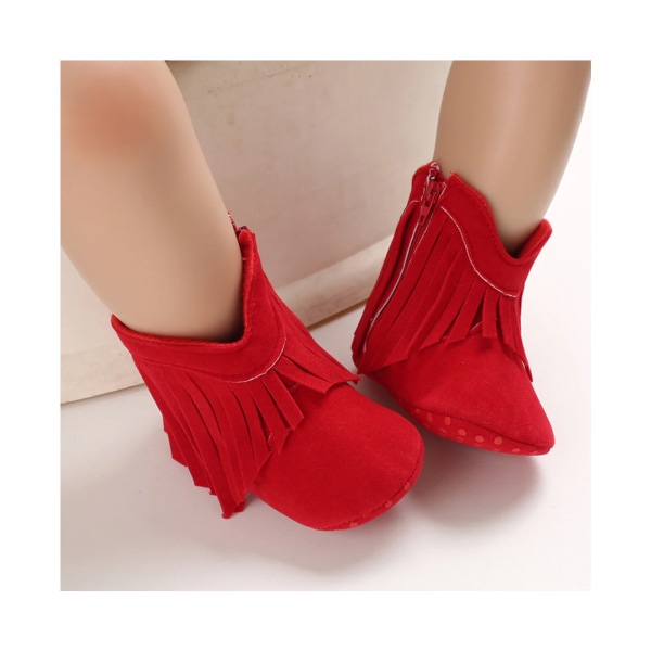 Baby kengät Lämpimät puuvillakengät - punainen (12 cm)