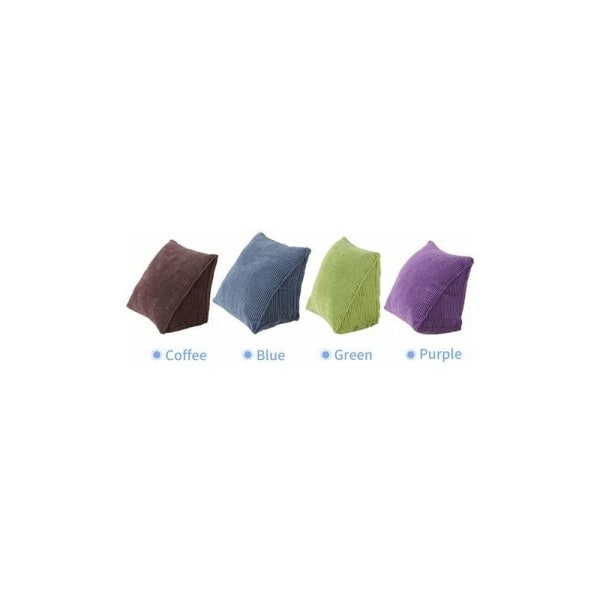 Triangle Pillow Comfortable Reading Pillow With Zip Pocket Triangle Wedge Bolster Small Back Support Pillow Cushie Pillows for Office Home Bed Sofa,