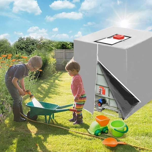 Suojapeite 1000 litran säiliölle Pölytiivis suojapeite säiliölle 116 x 100 x 120 cm IBC-suojapeite Vesisäiliön suojapeite