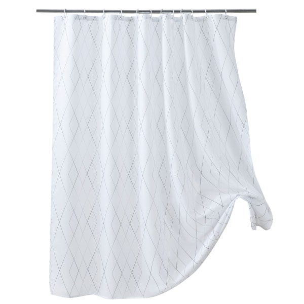 Enkel vanntett dusjforheng i lin, tykk polyester dusjforheng, badeforheng, sengeforheng 120*180 cm
