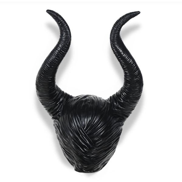 Svart Cosplay-pannband, Evil Maleficent-hjälm prydnad, kvinnlig Halloween Fancy Dress Maleficent-dräkter för vuxna och barn