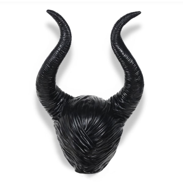 Svart Cosplay-pannebånd, Evil Maleficent-hjelm-dekorasjon, kvinne H