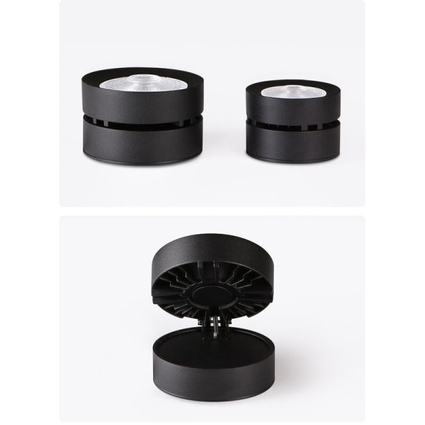 12W LED loftspot, justerbar lampehusvinkel, loftspot, loftspot, loftslampe, justerbar loftspot, LED loftslampe