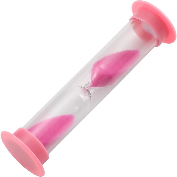 Pink plast timeglas - 60 sekunder / 1 minut - timeglas til Ki