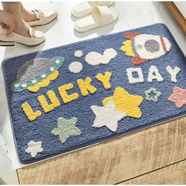 Badrumsmatta Little Lucky hushåll plysch badrum halkfri matta 5 * 80cm