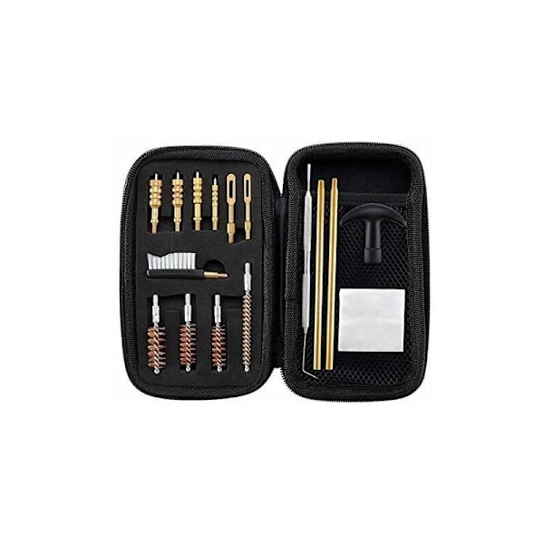 Universelt rengjøringssett for pistol .22.357.38.9mm.45 kaliber for rifle, bronsebørste og messingadapter