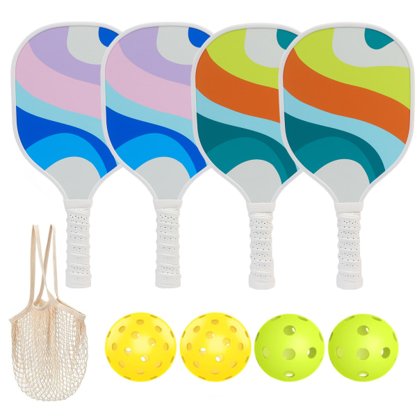 Pickleball racket trä nätväska set Pickleball Paddles