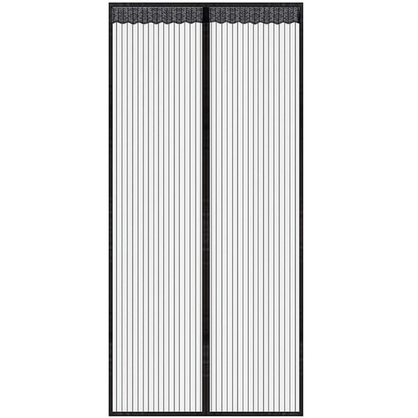 Magnetisk myggnät dörr 110x210cm Anti Fly Curtain Adhesive Strip Automatisk stängning Ultra Fine Mesh Enkel verktygsfri installation för barn och