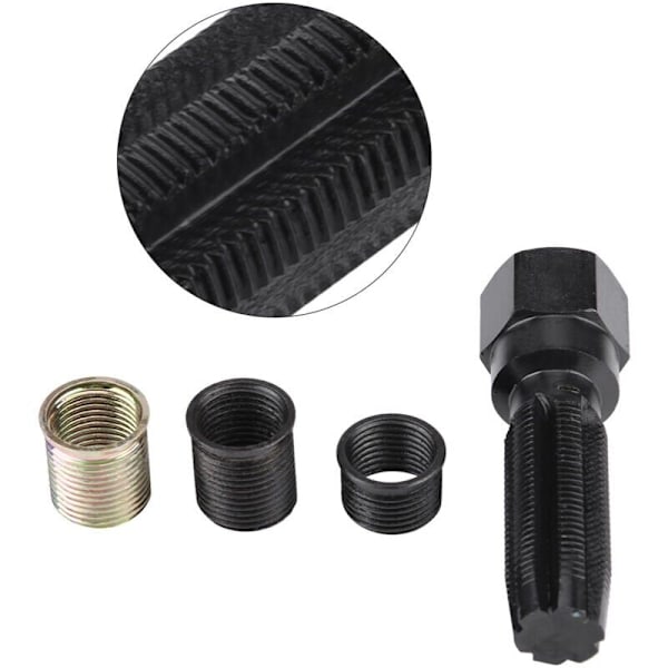 16 stk. Tændrørsgevind Reparationsværktøjssæt, Gevindstørrelse M14 x 1,25 mm, Tapstørrelse M16 x 1,25 mm, med Bærbar Kasse