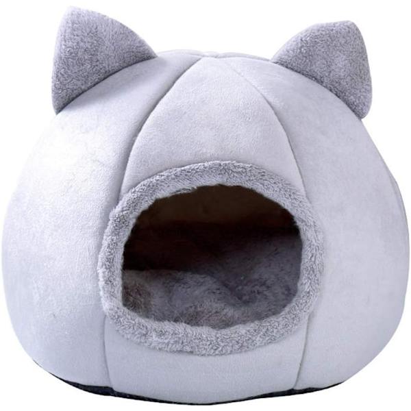 Lemmikkikoirien ja -kissojen puoliavoin lämmin pesä, talvinen plushikoiranpesä (M)