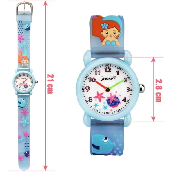 3D härlig tecknad vattentät silikon watch för barn The