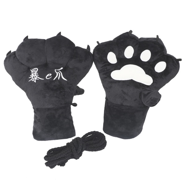 Gloves with furry claws, realistic sharp claws, thick bear gloves