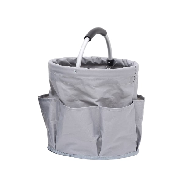 Gray Universal basket for cleaning products, Polyester, 28 x 26.5 x 28 cm