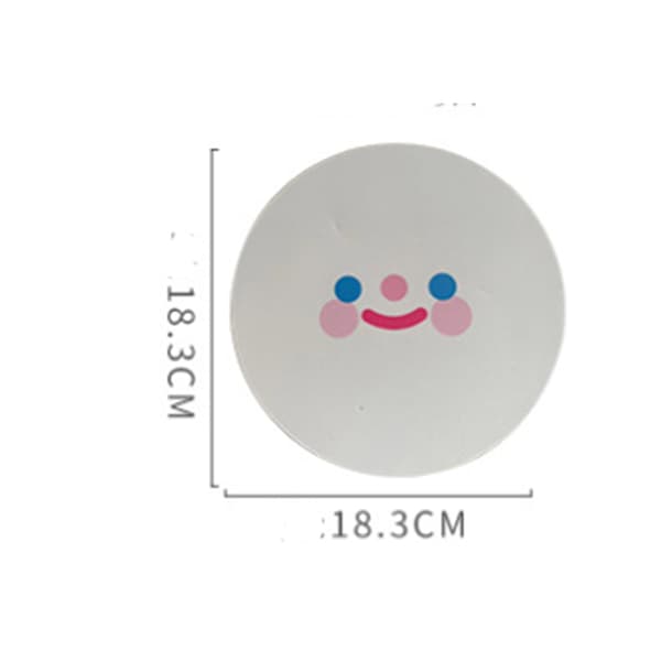 Smiley skridsikker musemåtte, gummibase mini musemåtte, sød tegneserie musemåtte, velegnet til kontor, arbejde, college, spil