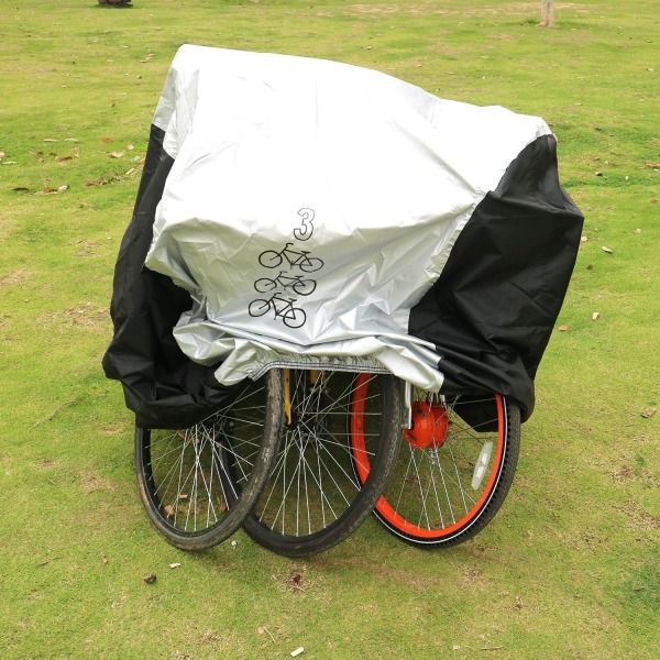 Tre cykelskydd 190T Vattentät Nylon Utomhus Bärbar Presenning Cykelskydd Utomhus Multi Cykelskydd, Dammtät, Regn och UV-skydd