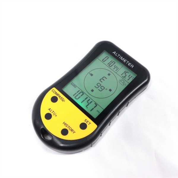 Elektronisk Højdemåler, Termometer Elektronisk Navigations Termometer GPS Kompas Vejrudsigt Barometer med LED Baggrundsbelysning Multifunktionsmåler