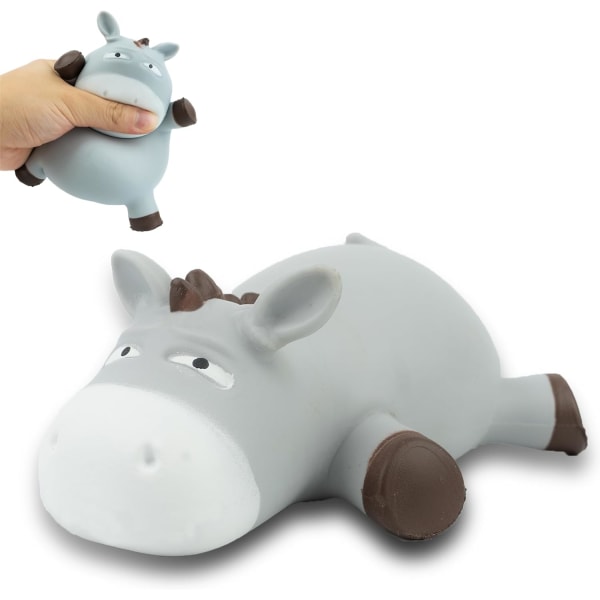 Stress Donkey Toy, populær stretchy Donkey Toy, Stress Relief and Decompression Toy, Squeeze Donkey Toy for barn og voksne (1 stk)